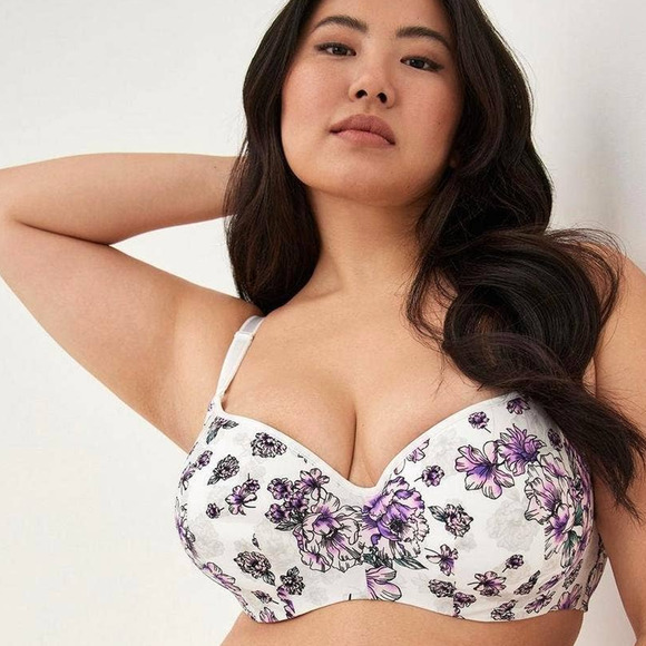 New Torrid 40DDD 360 Back Smoothing Full Coverage Balconette Underwire Lined Bra - Picture 2 of 4